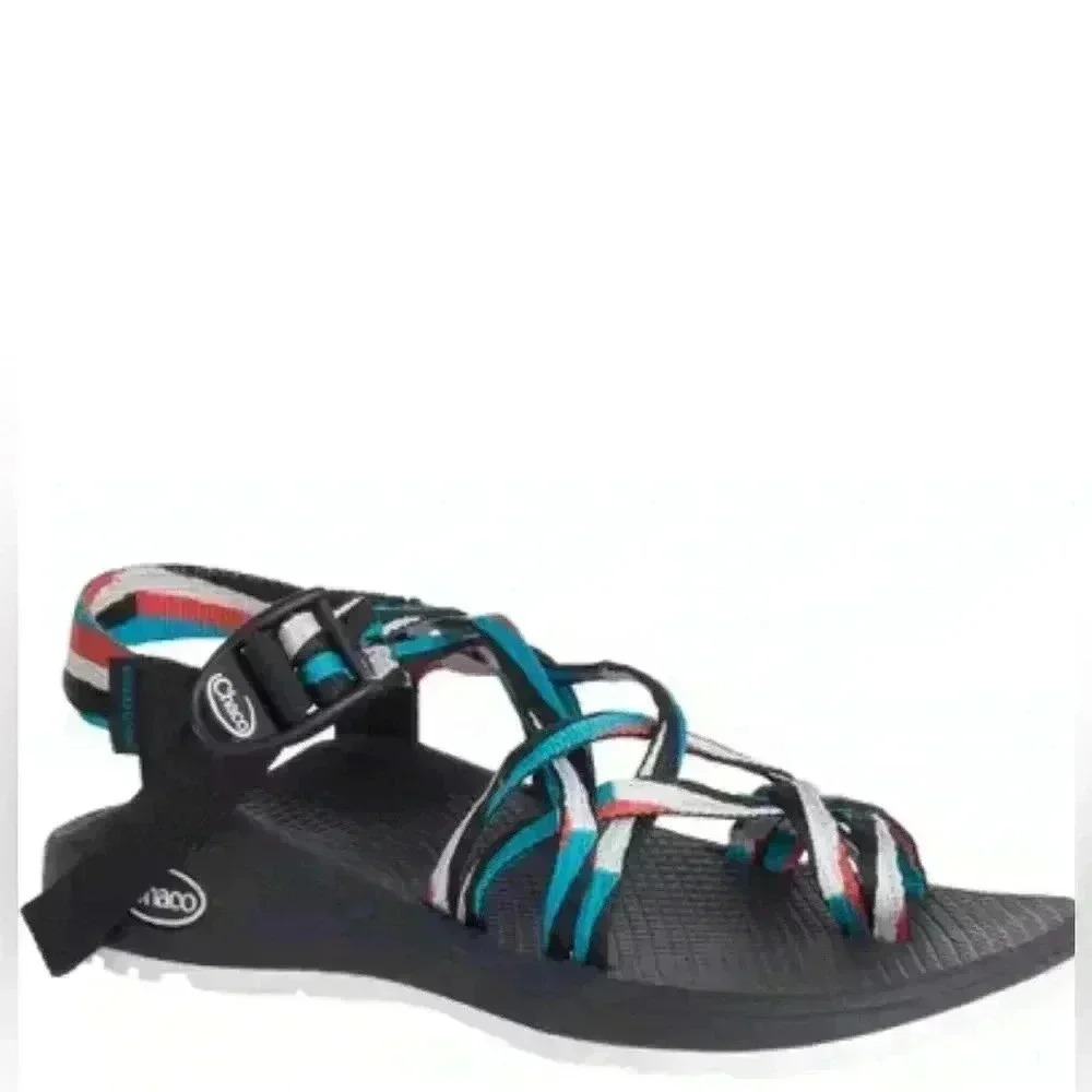CHACO WOMEN'S Z/CLOUD X2
SANDALS - POINT TEAL sz 7 preloved